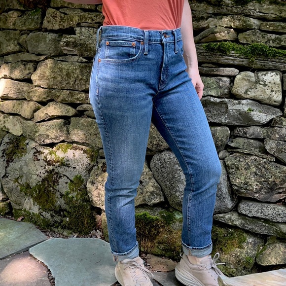 Madewell - Tomboy Straight Denim Jeans - Chaseley Wash - Size 26 - Boyfriend - Picture 7 of 9